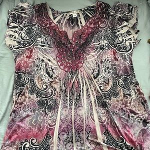 Very nice blouse size 2x from world unity. Purchased from kohls.
